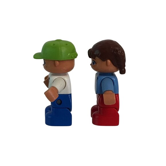 Lego Duplo Figures Lot of 4 Boy Girl Children Construction Workers - Picture 5 of 9